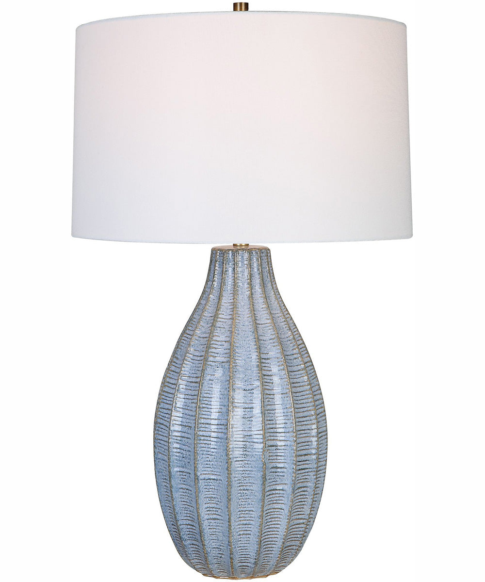 Veston Blue Glaze Table Lamp
