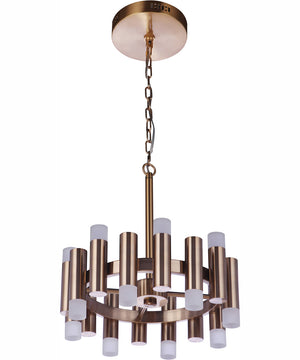 Simple Lux 16-Light Chandelier Satin Brass
