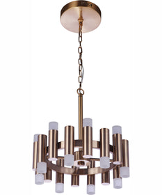 Simple Lux 16-Light Chandelier Satin Brass