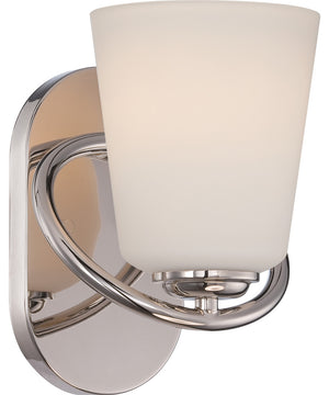 7"W Dylan 1-Light LED Vanity & Wall Polished Nickel