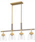 Burkett Medium 4-light Island Light Light Gold