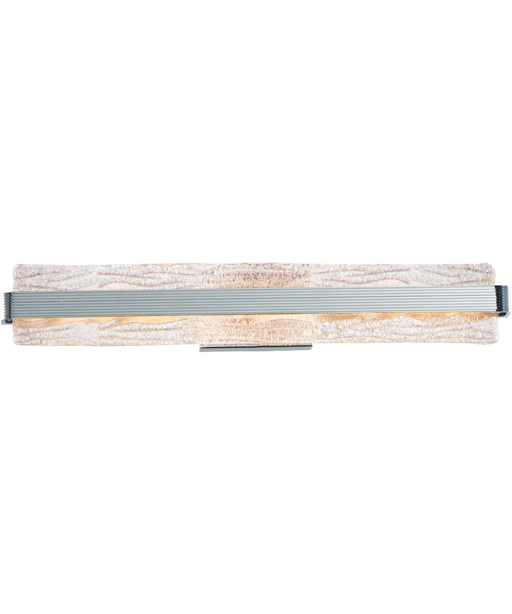 5"W Ripple LED Bath Vanity Polished Chrome