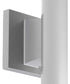 5" Outdoor Wall Cylinder Metallic Gray