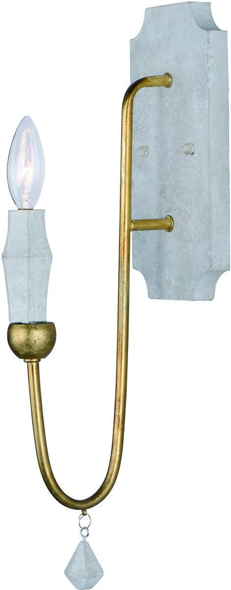 Maxim Claymore 1-Light Wall Sconce 22432CSTGL