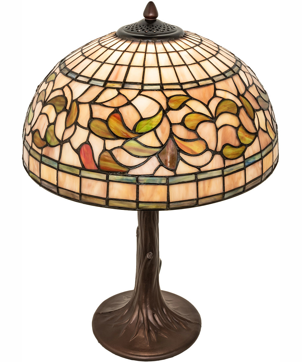 23" High Tiffany Turning Leaf Table Lamp