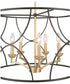 Landree 5-Light Luxe Chandelier Light Matte Black