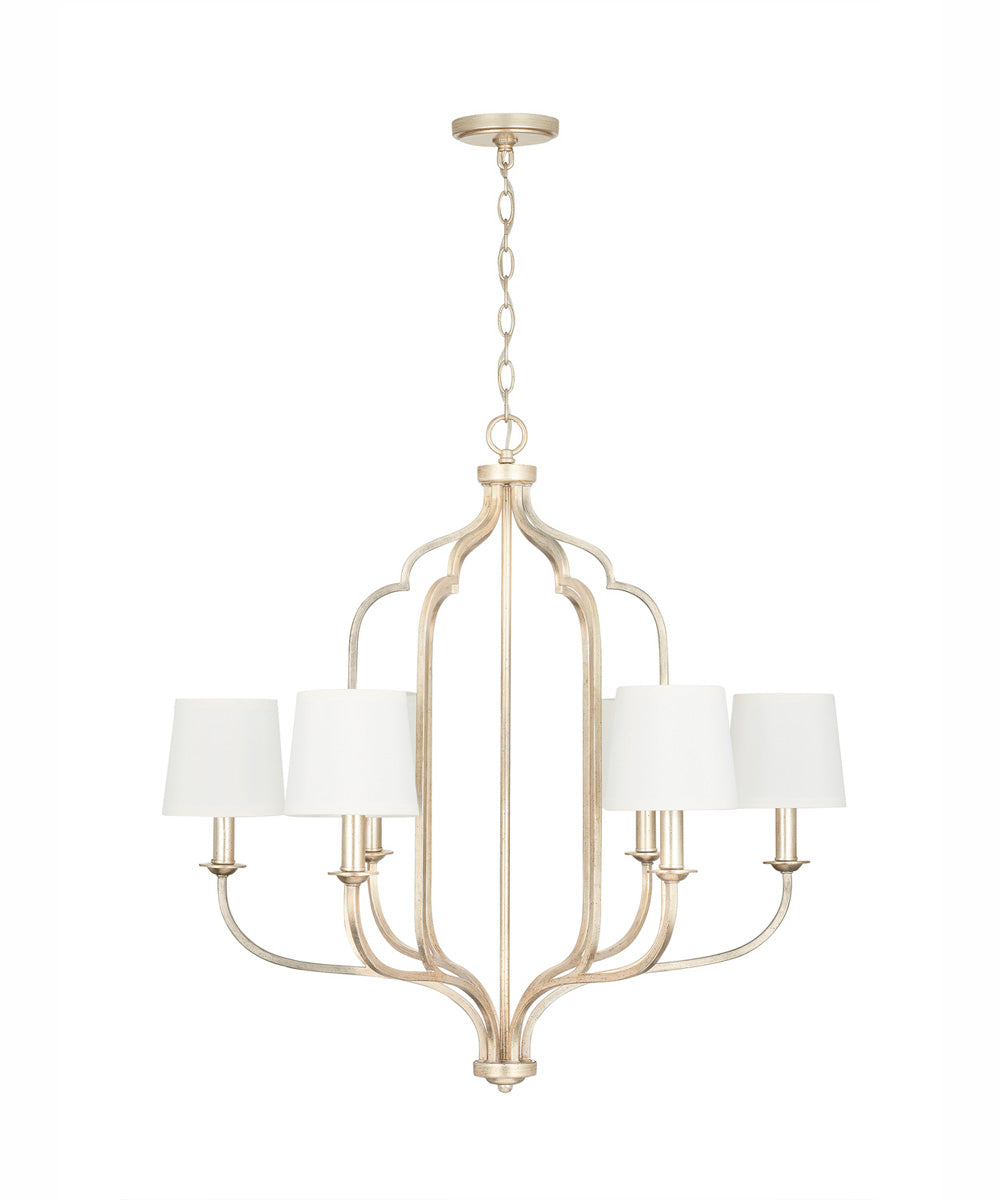 Ophelia 6-Light Chandelier Winter Gold