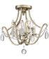 Regent 4-light Semi Flush Mount Vintage Gold