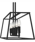 Prescott Medium 5-light Island Light Matte Black