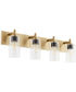Fallstaff 4-light Bath Vanity Light Aged Brass