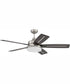 54" Drew 1-Light Ceiling Fan Brushed Polished Nickel