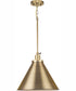 Hinton 1-Light Modern Farmhouse Pendant Vintage Brass