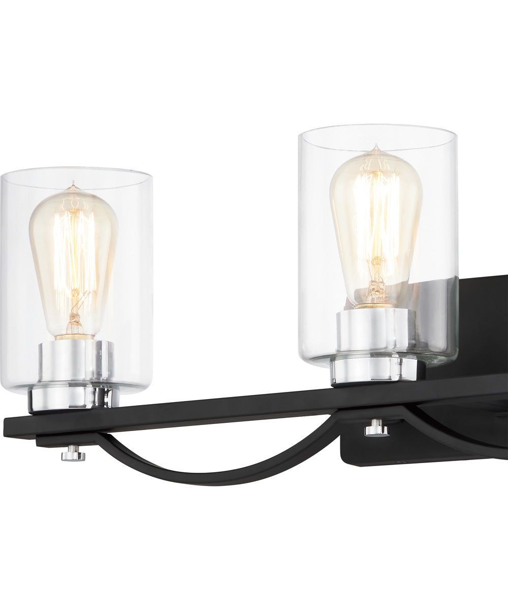 Salem Large 3-light Bath Light Matte Black