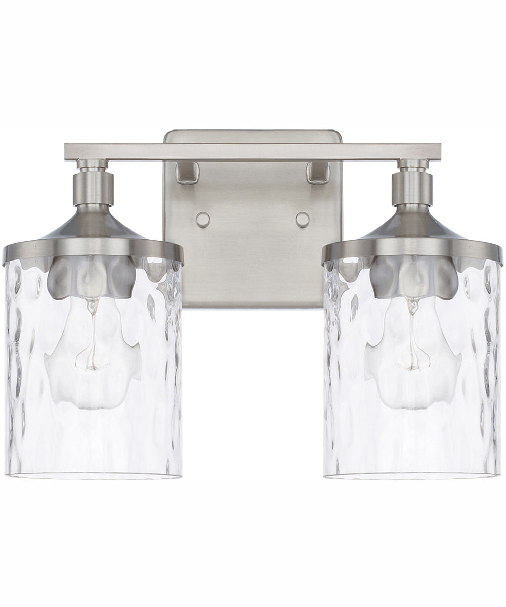 Colton 2-Light Vanity Brushed Nickel