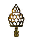 Polished Brass Pineapple Lamp Finial 3"h