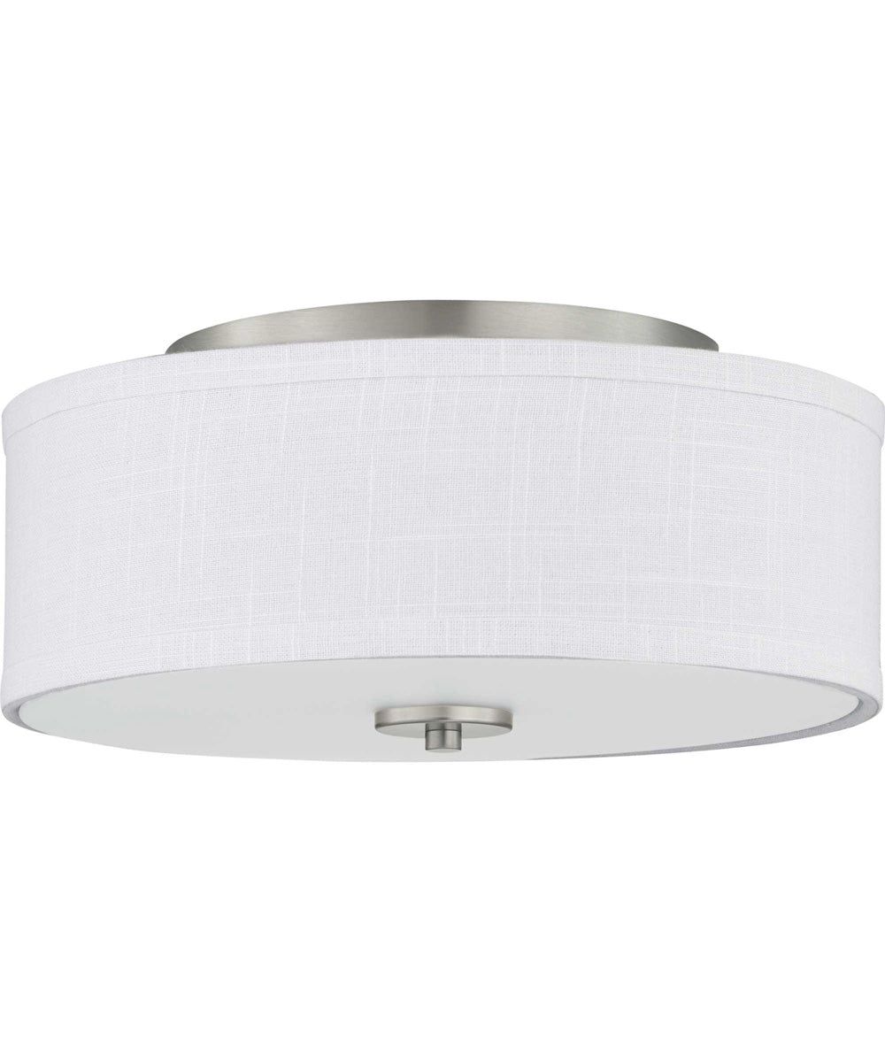 Inspire LED 13" LED Flush Mount Brushed Nickel
