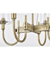 Brookside 4-Light Chandelier Vintage Brass
