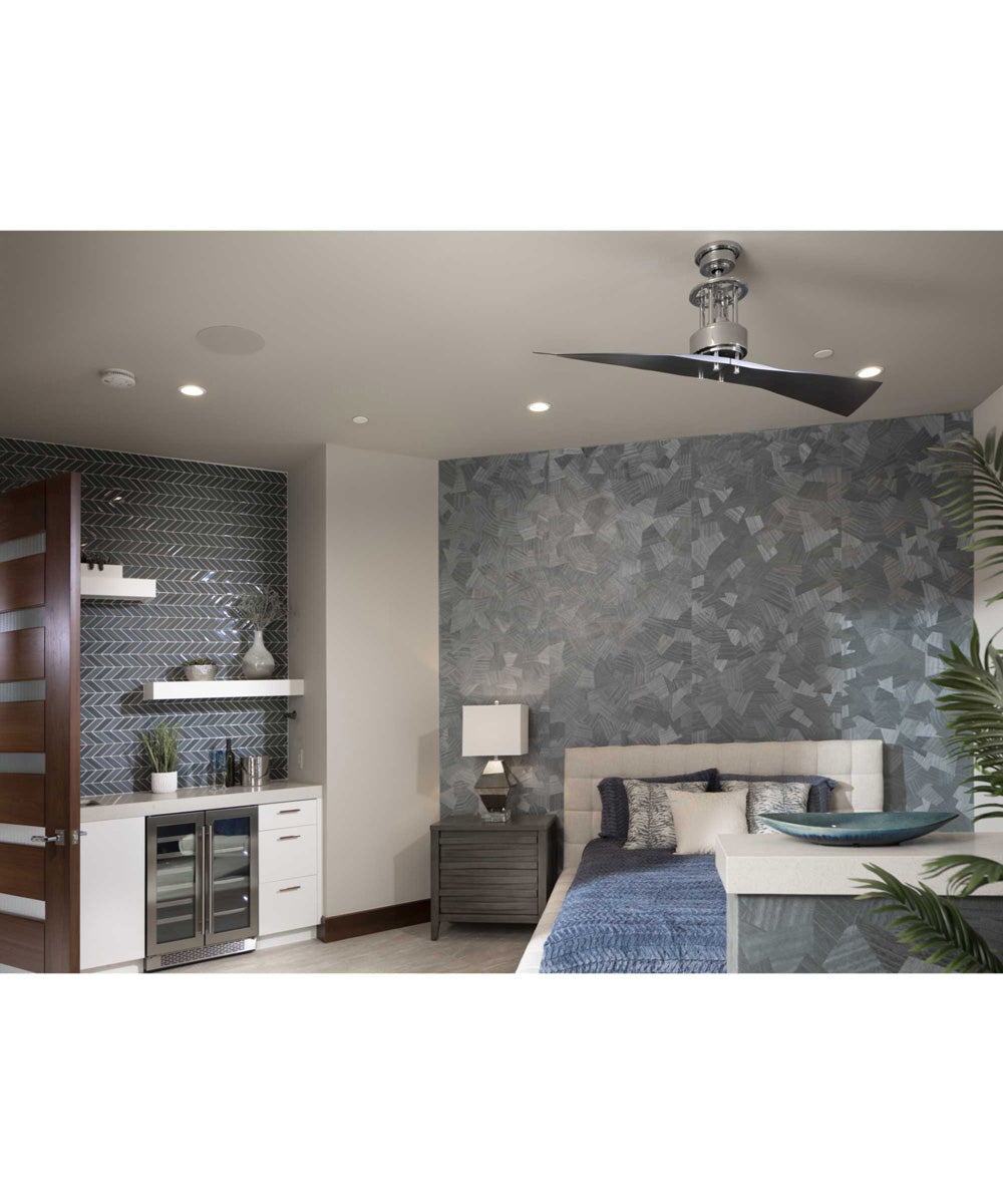 Spades 56" Two Blade Ceiling Fan Polished Chrome
