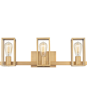 Leighton Large 3-light Bath Light Weathered Brass
