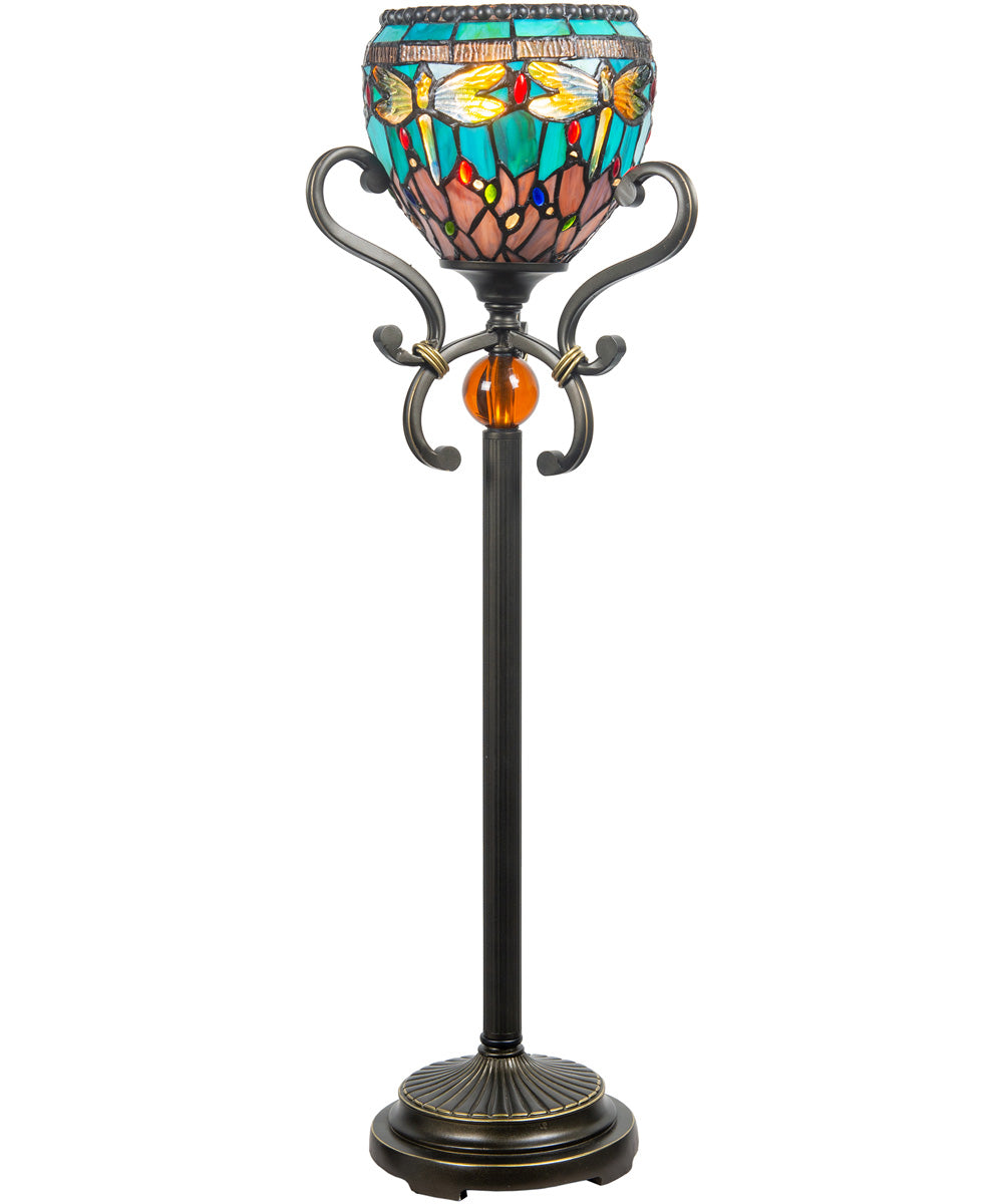 Briar Dragonfly Blue Tiffany Buffet Lamp