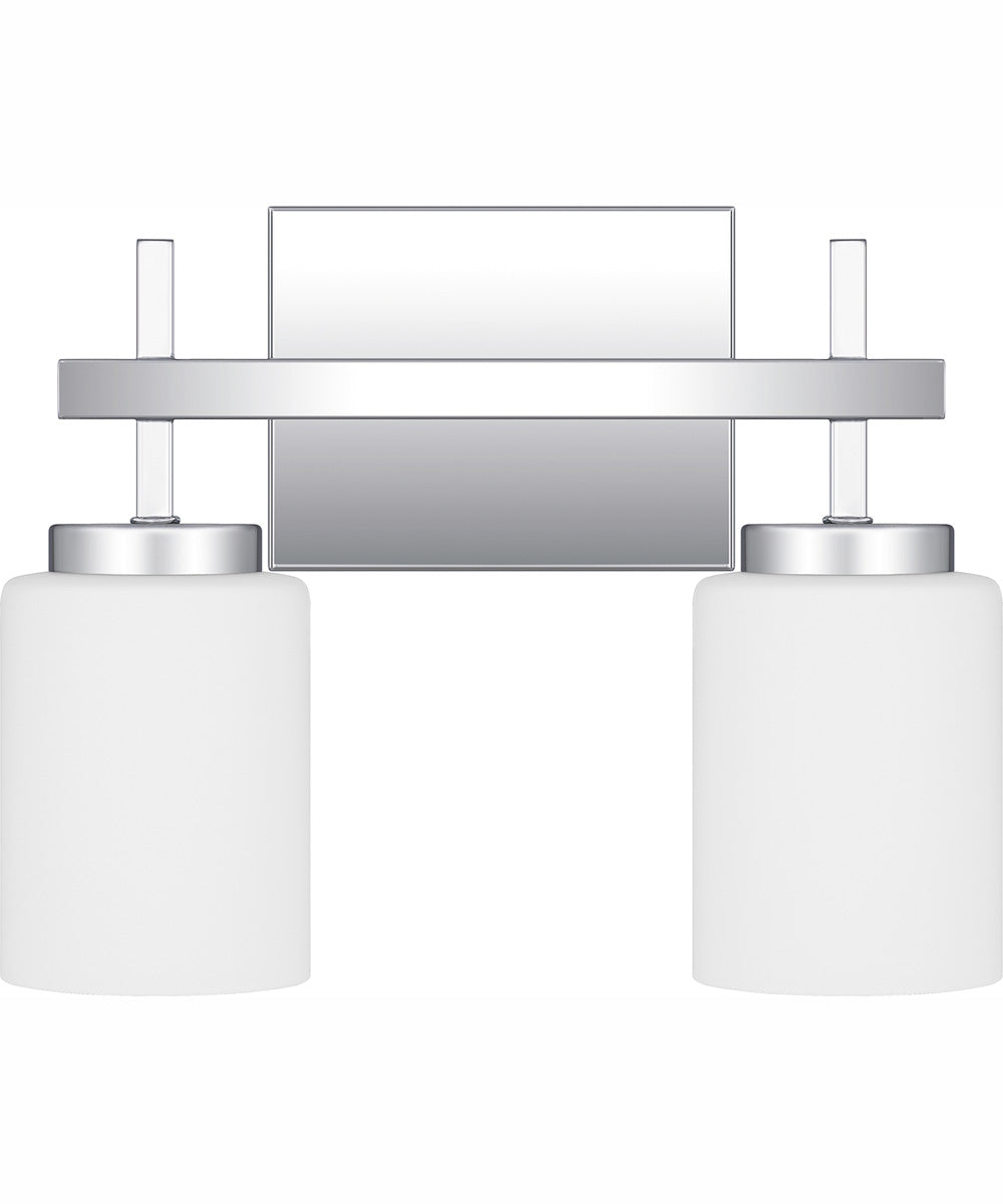 Wilburn Medium 2-light Bath Light Polished Chrome