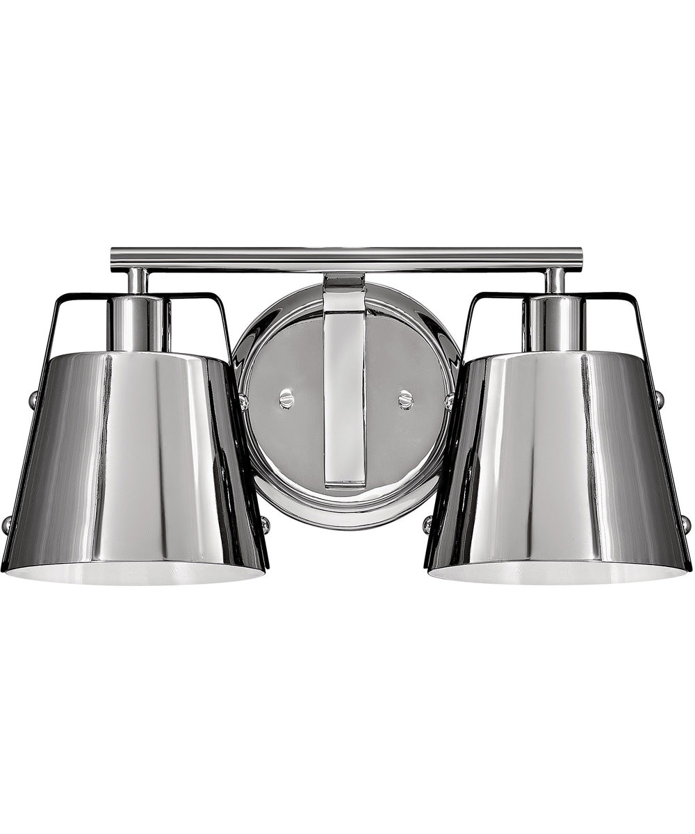 Cartwright 2-Light Two Light Vanity in Polished Nickel