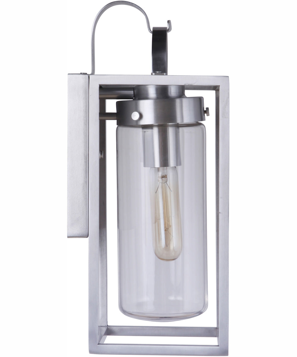 Neo 1-Light Outdoor Wall Lantern Satin Aluminum