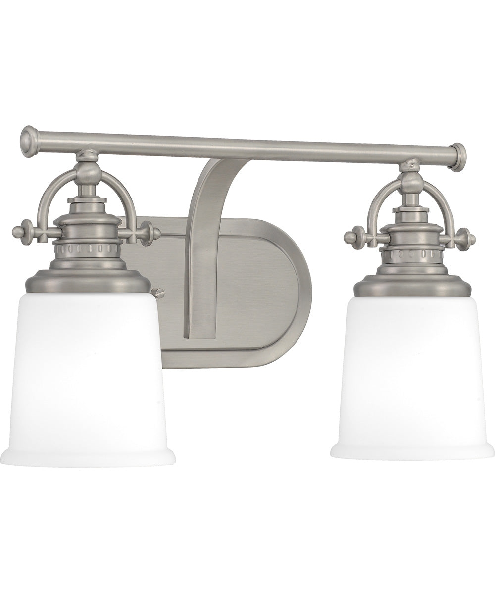 Grant Medium 2-light Bath Light Antique Nickel