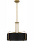 Quoizel Pendant 4-light Pendant Aged Brass