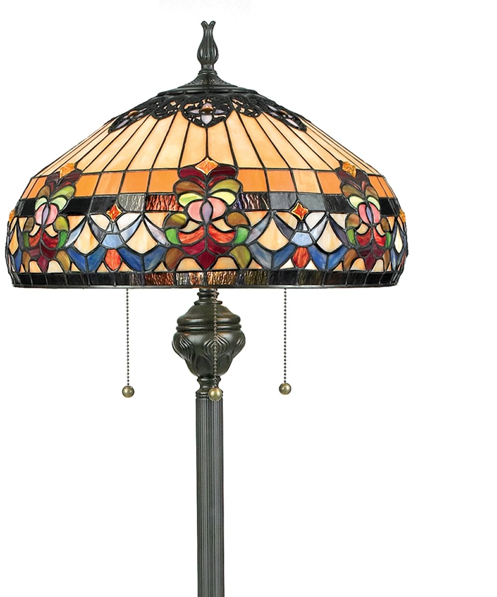 Belle Fleur Medium 3-light Floor Lamp Vintage Bronze