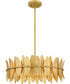 Liza 4-light Pendant Gold Leaf