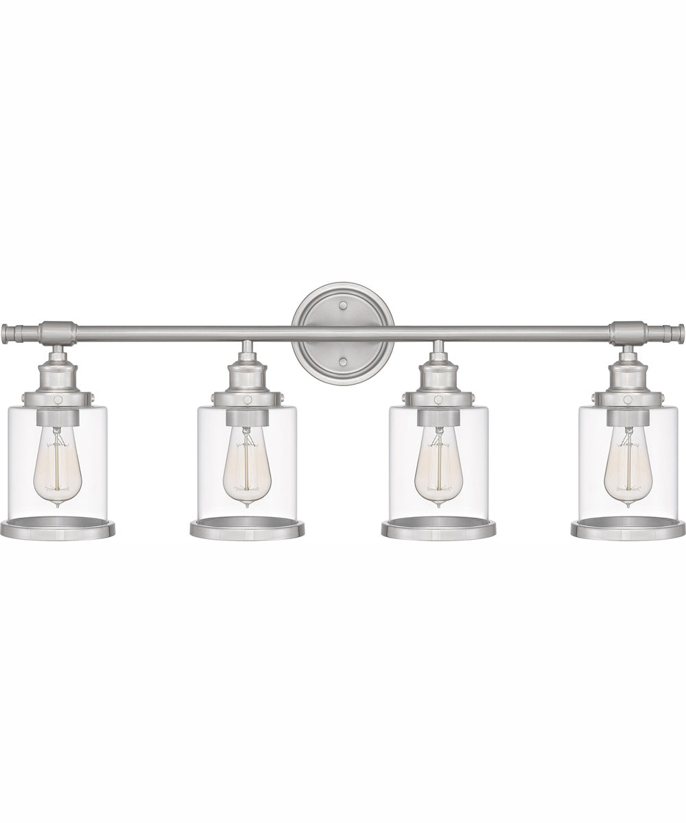Dixie Extra Large 4-light Bath Light Brushed Nickel