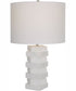 Ascent White Geometric Table Lamp