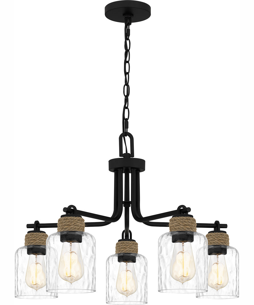 Baltic 5-light Chandelier Matte Black