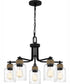 Baltic 5-light Chandelier Matte Black