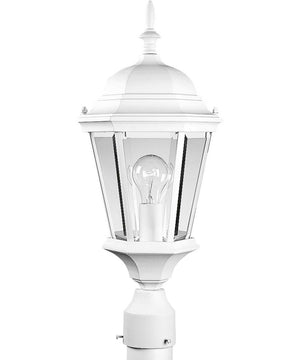 Welbourne 1-Light Post Lantern Textured White