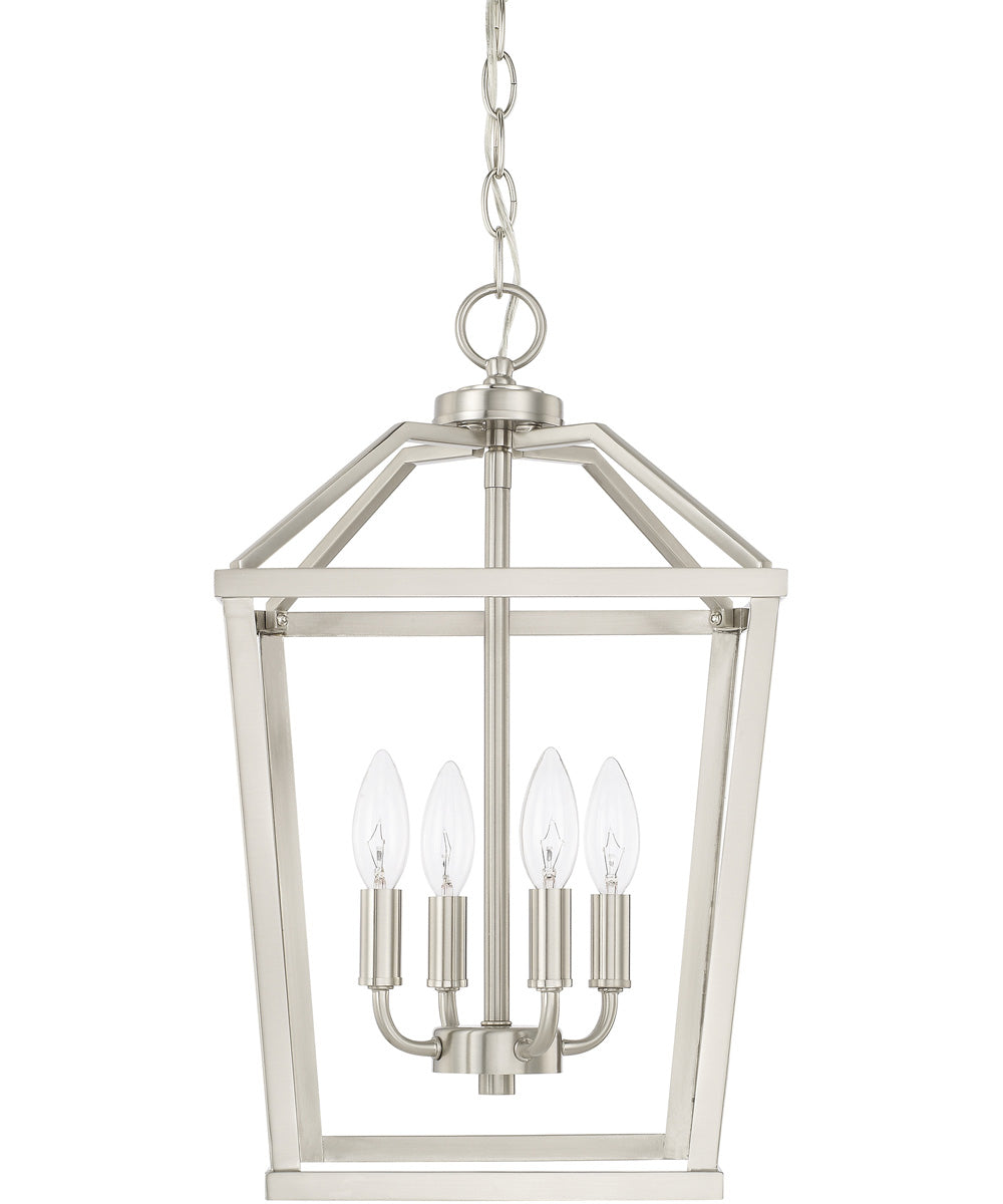 4-Light Foyer In Brushed Nickel