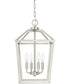 4-Light Foyer In Brushed Nickel