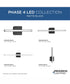 Phase 4 16 in. Small Modern Integrated 3CCT Integrated LED Linear Vanity Light Matte Black