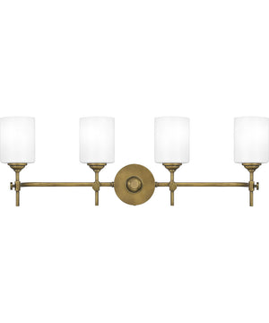 Aria Extra Large 4-light Bath Light Weathered Brass