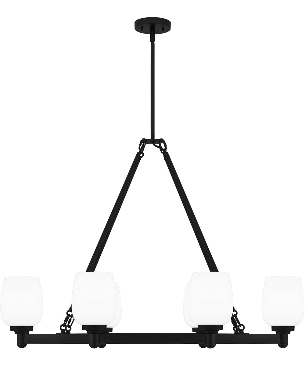 Penning Medium 6-light Island Light Matte Black