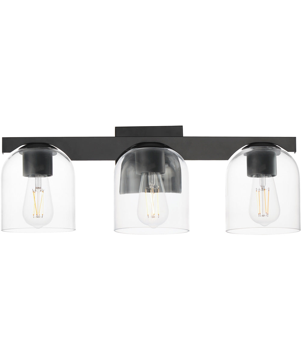 Scoop 3-Light Bath Vanity Black