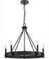 Breckenridge 5-Light Rustic Farmhouse Chandelier Matte Black