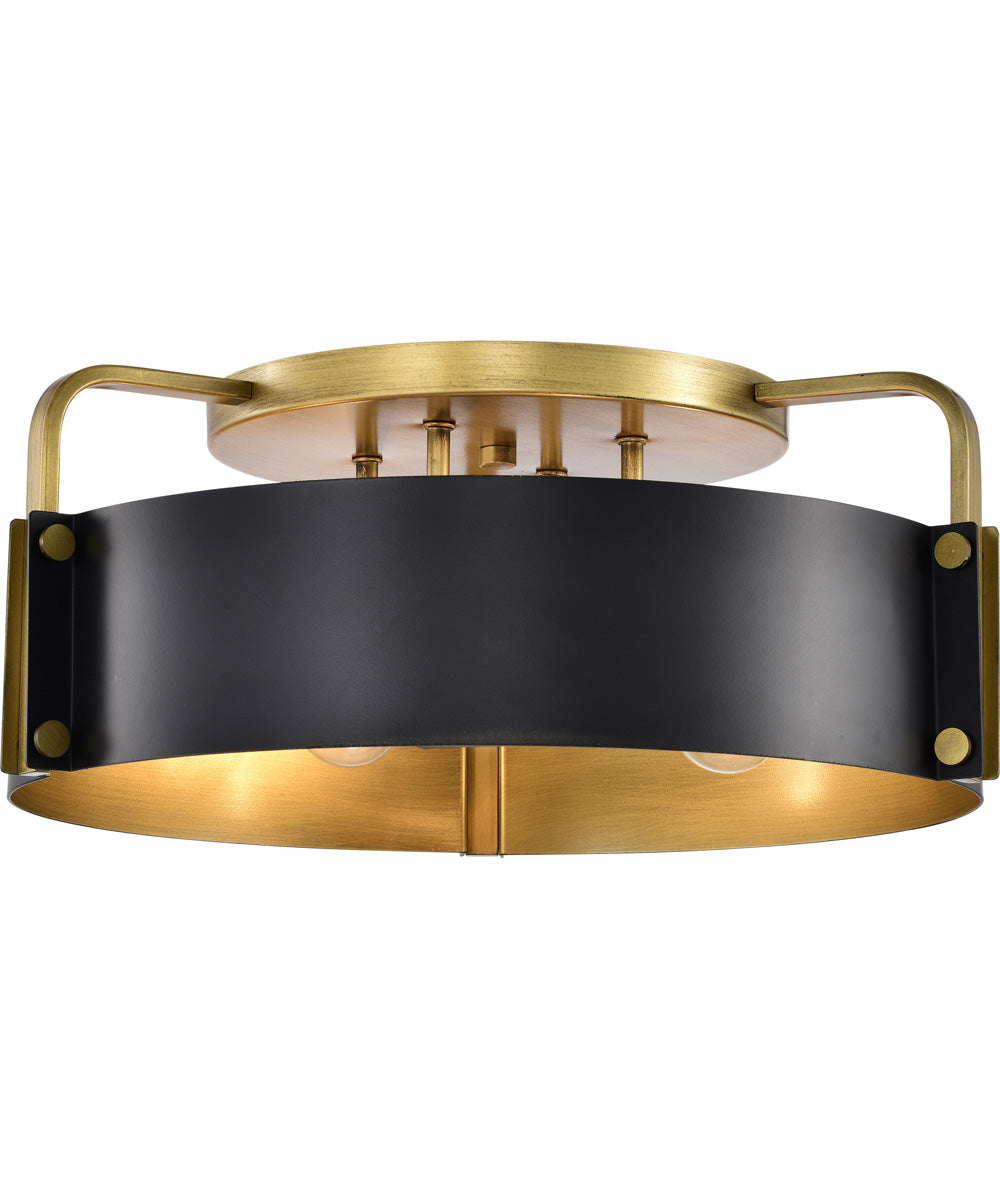 Altos 4-Light Close-to-Ceiling Matte Black