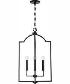 Carter 4-Light Foyer Matte Black