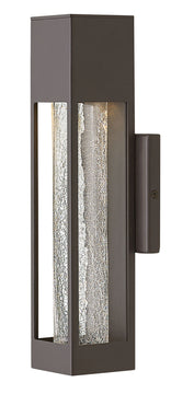 14"H Vapor 1-Light Small Outdoor Wall Light in Bronze
