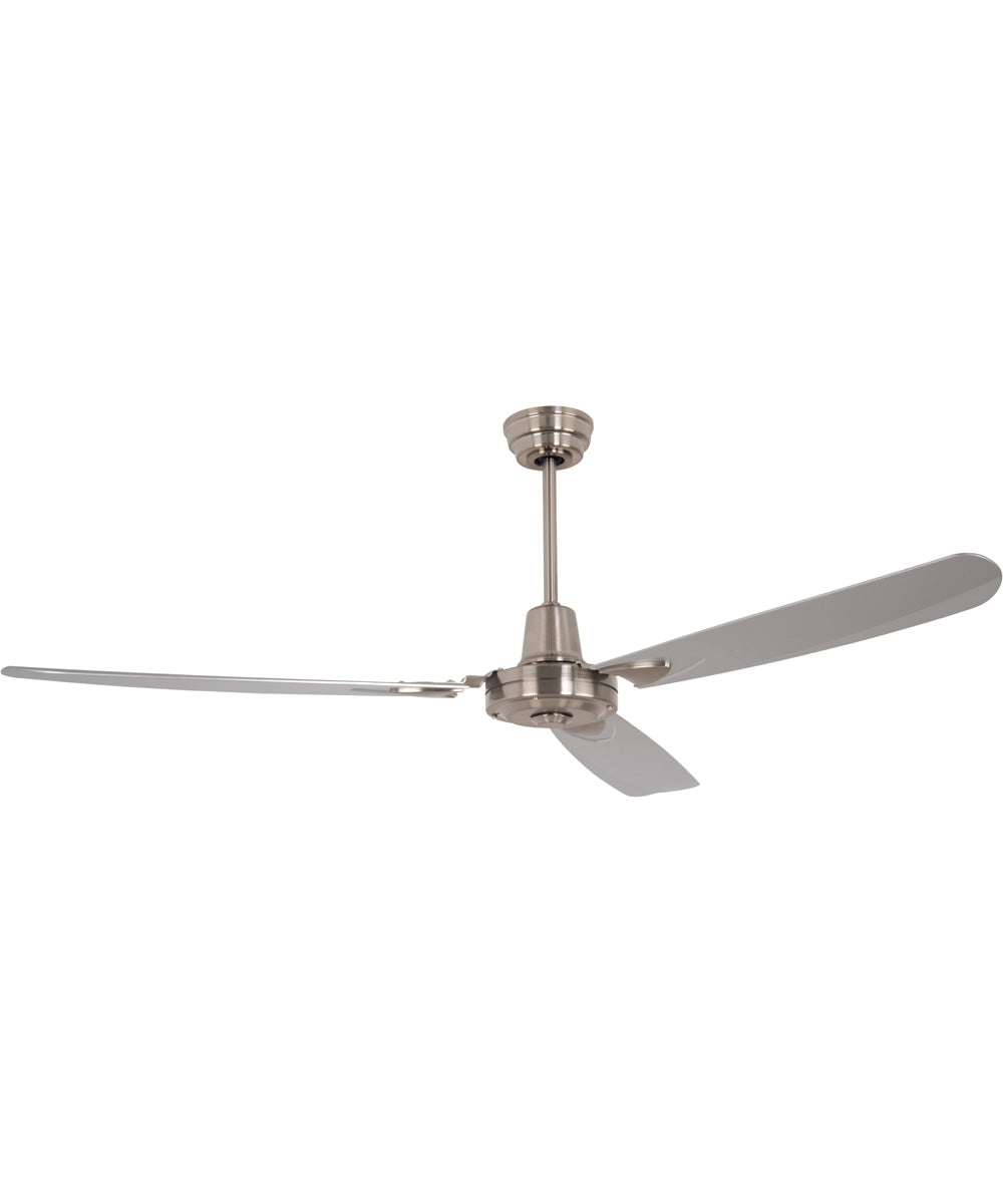 58" Velocity Ceiling Fan (Blades Included) Brushed Polished Nickel