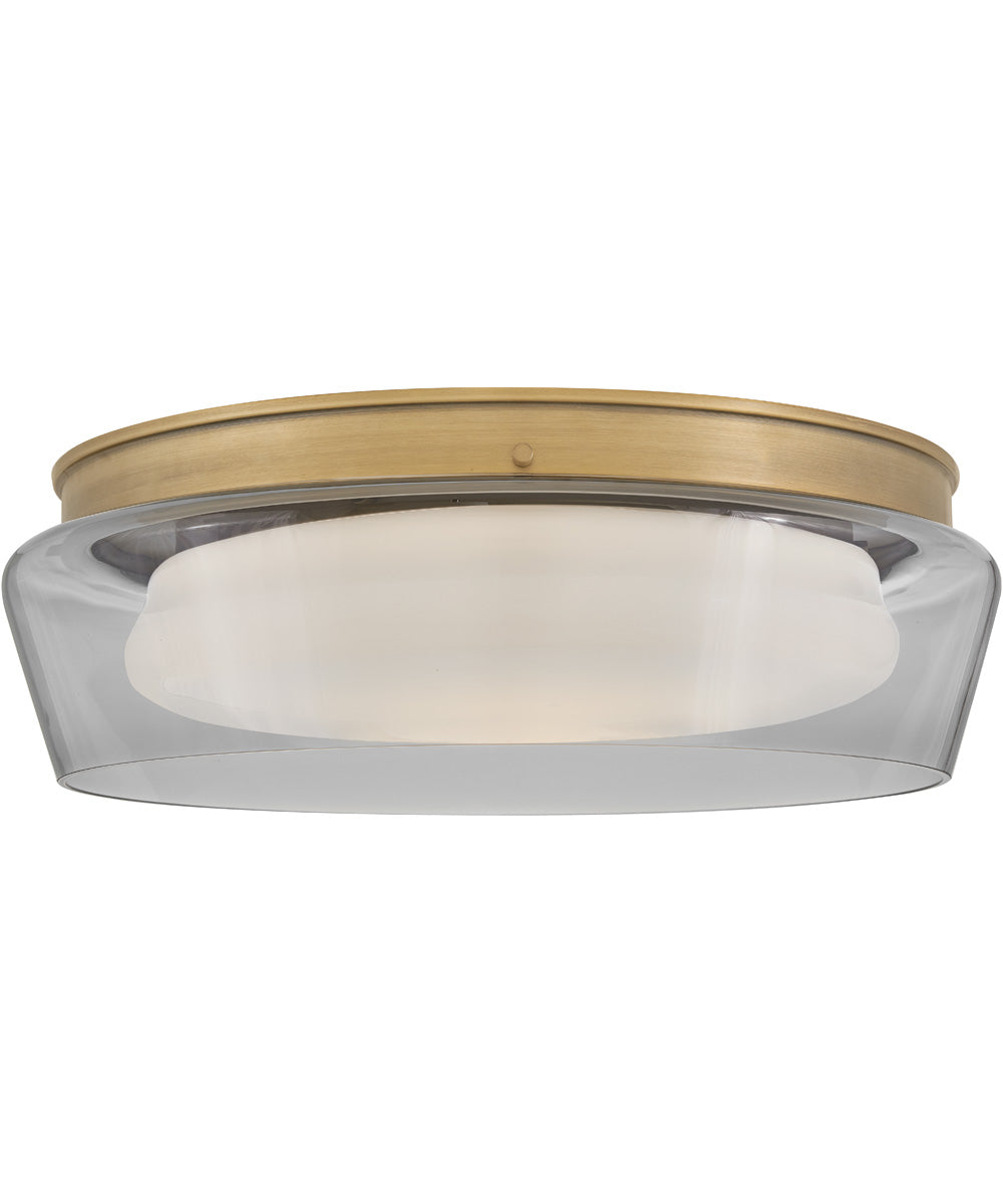 Demi LED-Light Medium Flush Mount in Heritage Brass