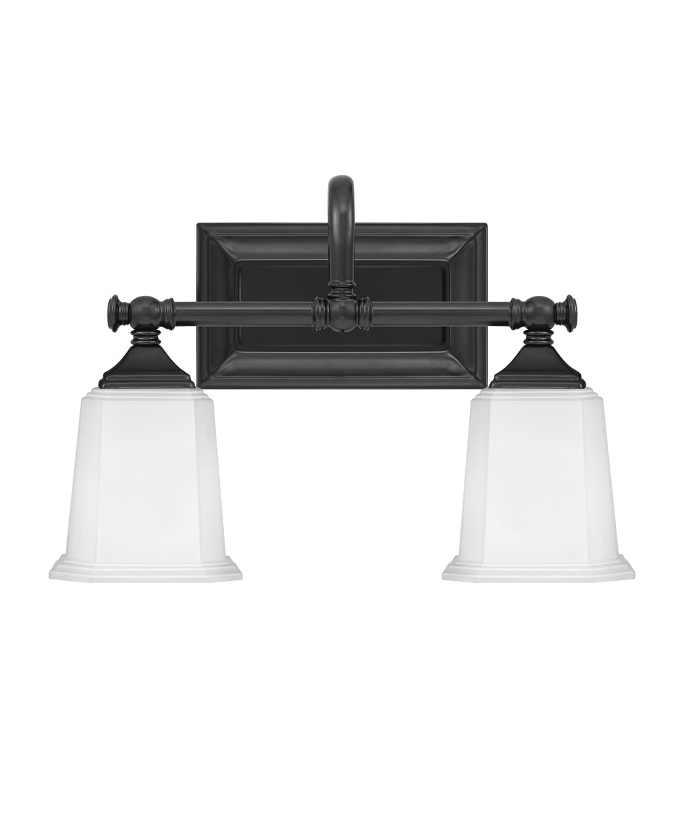 Nicholas Medium 2-light Bath Light Earth Black