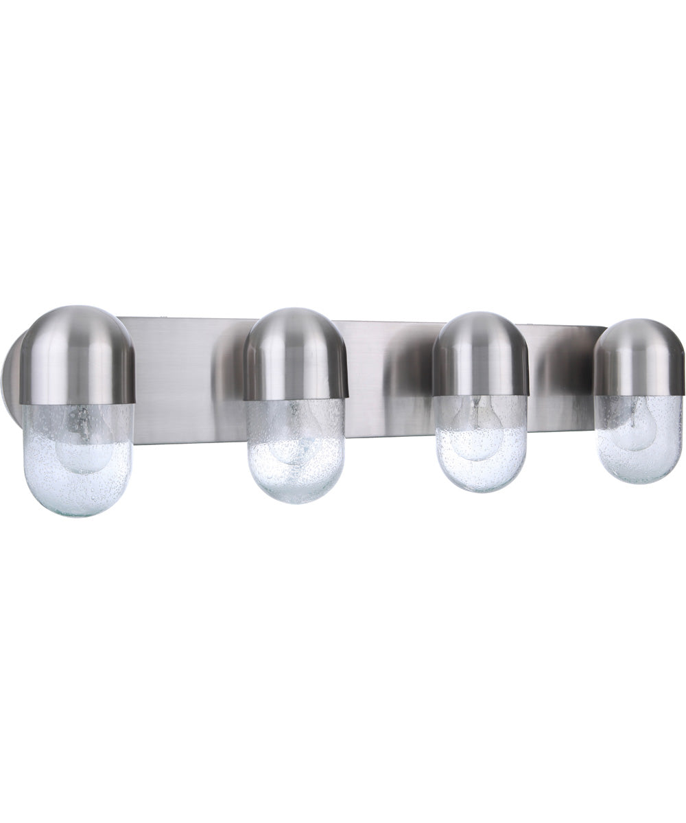 Pill 4-Light Bath Vanity Light Brushed Polished Nickel